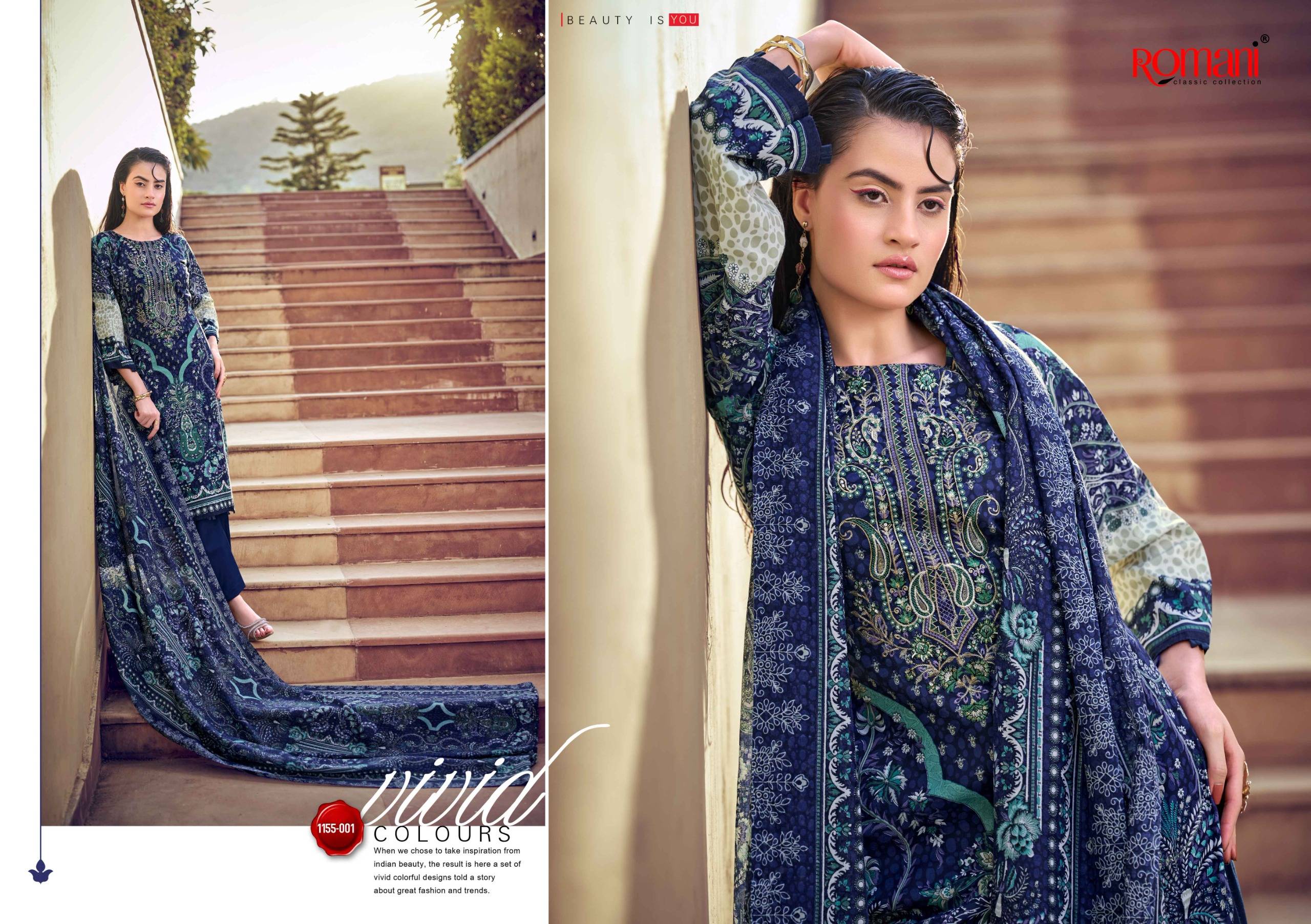NEEDLE WONDER VOL 14 By ROMANI 001 To 008 Series Premium Soft Cotton dresses at Wholesale Price